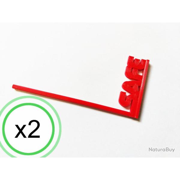 Drapeau t�moin de chambre vide universel style "SAFE verticale" (lot de 2 pi�ces)