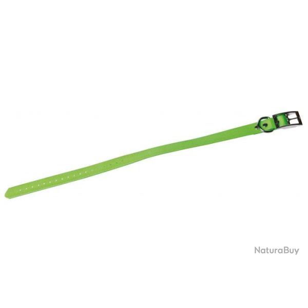 COLLIER FLUO SOUPLE PU + POLYESTER VERT JANUEL