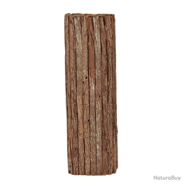 Clture brise vue canisse corce solide 1 x 5 m brun 03_0005014