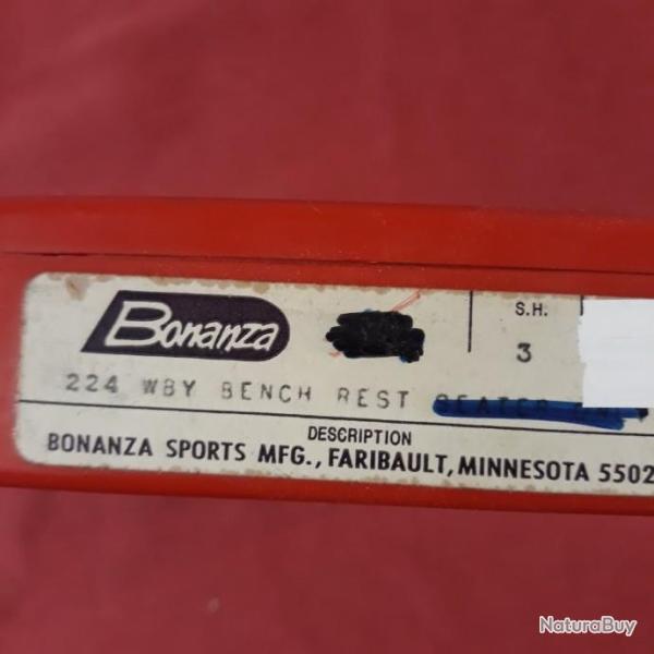 BONANZA .224 WBY BENCH REST