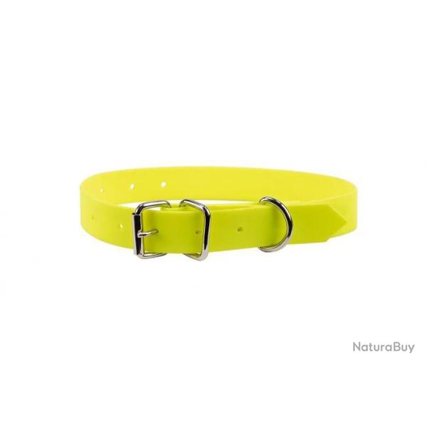 Collier PVC jaune fluo - 40 cm Januel