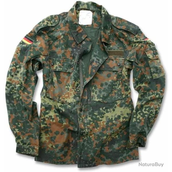 ALLEMAGNE FEDERALE - VESTE CAMOUFLEE " PETITS POIS " FLECK TARN  - PARFAIT ETAT