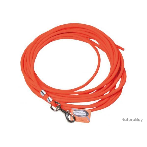 LONGE BIOTHANE TUBULAIRE ORANGE LONG 10 M JANUEL