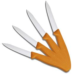 Pack 4 couteaux de table orange VICTORINOX