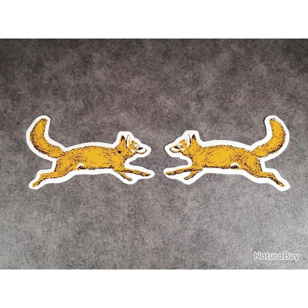 2 Stickers Renards 24 cm
