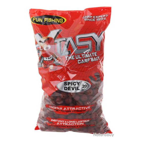 Bouillettes Extasy 4kg 20mm Spicy Devil Fun Fishing