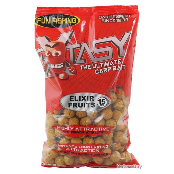 Extasy Bouillettes 800g 15mm Elixir Fruits Fun Fishing