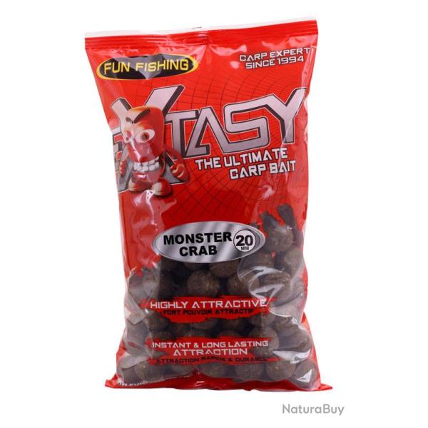 Extasy Bouillettes 800g 20mm Monster Crab Fun Fishing