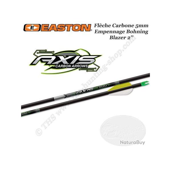 EASTON Axis 6 Fl�ches de chasse et tir 3D en carbone 5mm empenn�es avec des vanes Blazer 2 pouces 30