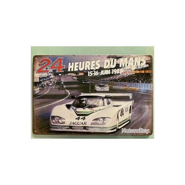 PLAQUE PUBLICITAIRE METAL 24 HEURES DU MANS 1985