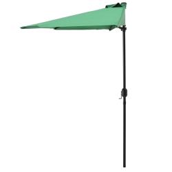 Demi parasol sur terrasse sur balcon polyester 300 cm vert 03_0001612