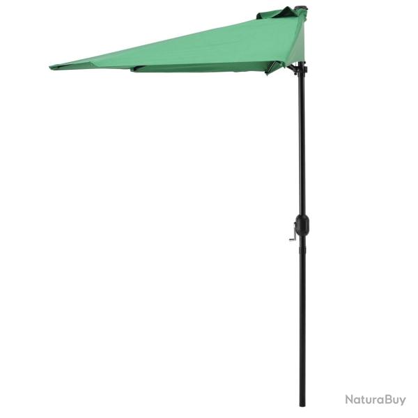 Demi parasol sur terrasse sur balcon polyester 300 cm vert 03_0001612