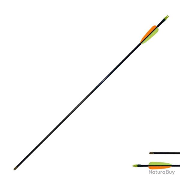 Fl�che de tir � l'arc 30 pouces, fibre de verre, noire