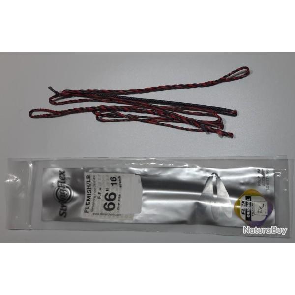Corde Fastflight Flemish Tressee Bi-Couleur Flex Archery 159cm 66-16