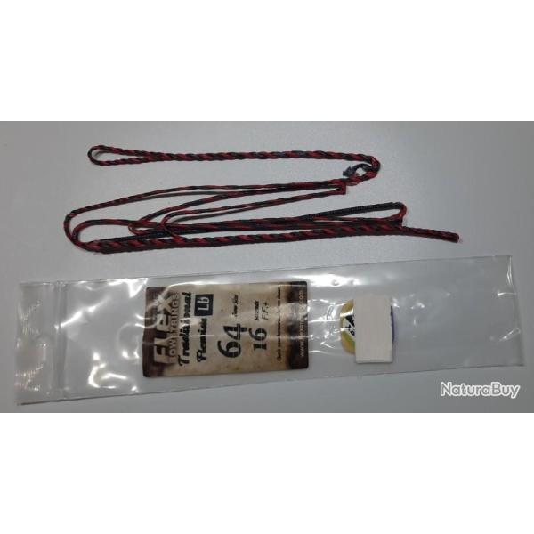 Corde Fastflight Flemish Tressee Bi-Couleur Flex Archery 154cm 64-16