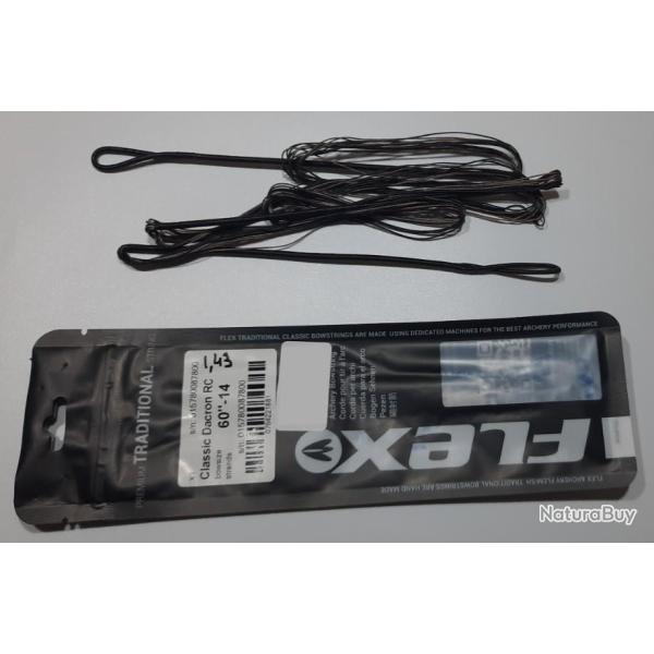 Corde Arc Traditionnel Recurve Dacron Flex Archery 143cm 60-14