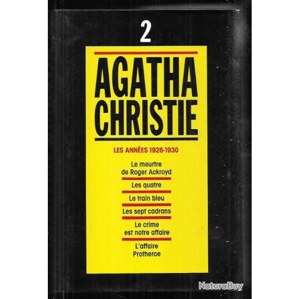 agatha christie compilation  les ann�es 1926-1930 , 6 titres en 1 volume 2