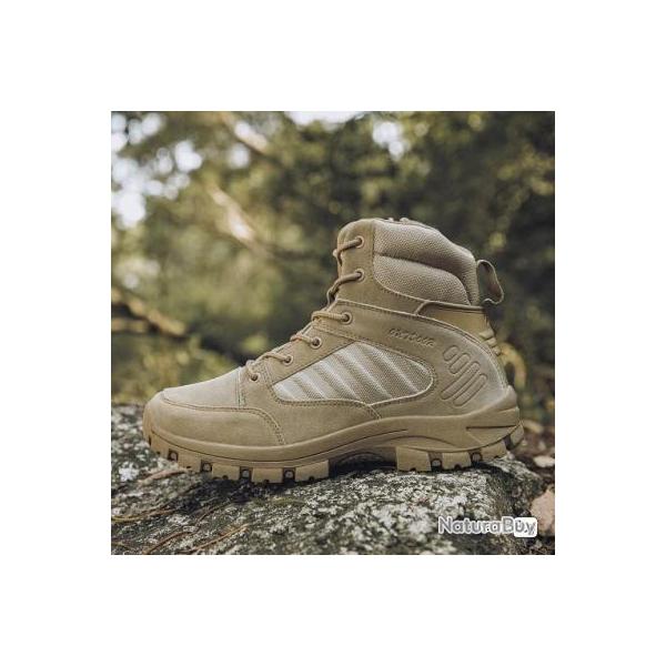 Bottes de Tactiques Militaires TAN - LIVRAISON GRATUITE !!