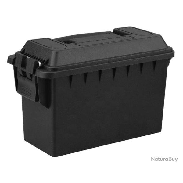 Caisse munition polymre noir 24.5 x 10.8 x 14.5 cm