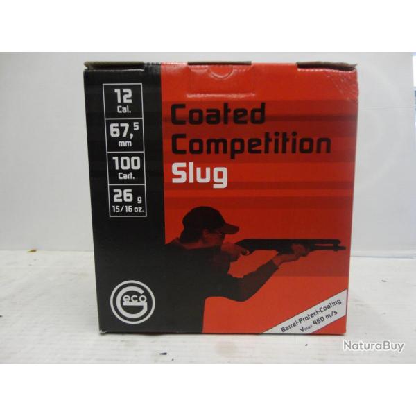 LOT DE 100 BALLES SLUG COMPETITION 26 GRS  CAL.12