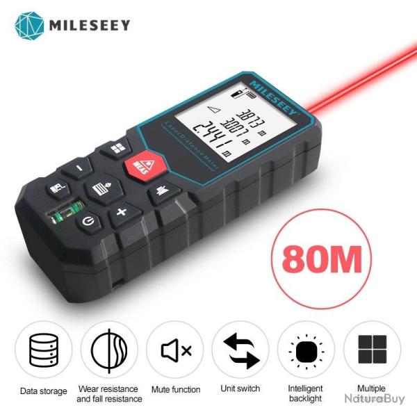 Telemetre Laser Pro Ecran LCD -80m 20260729082513
