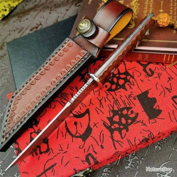 PEGASI couteau de chasse intgr, japonais ,noyau en acier damas G10 LIVRAISON GRATUITE !!!