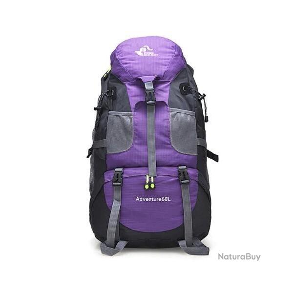 Sac  dos tanche de grande capacit  50 L Violet - LIVRAISON GRATUITE !!