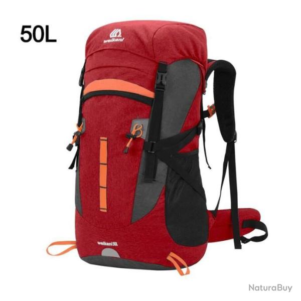 sac  dos randonne arme escalade sacs Trekking alpinisme ROUGE 50L LIVRAISON GRATUITE