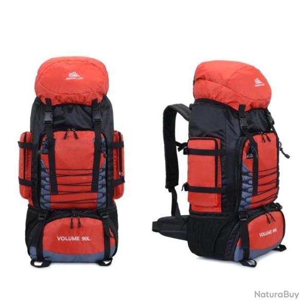 sac  dos randonne arme escalade sacs Trekking alpinisme ROUGE 90L LIVRAISON GRATUITE