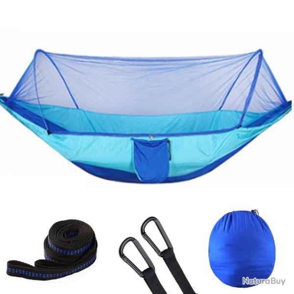 Hamac de Camping avec moustiquaire Pop-Up, facile  transporter BLEU CLAIR LIVRAISON GRATUITE