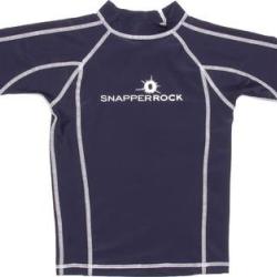 T-Shirt manches courtes anti uv - Bleu marine/Blanc 104-110 cm