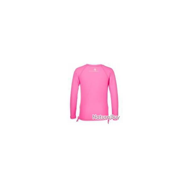T-Shirt ant-irritations � manches longues, rose fluo 86-92 cm