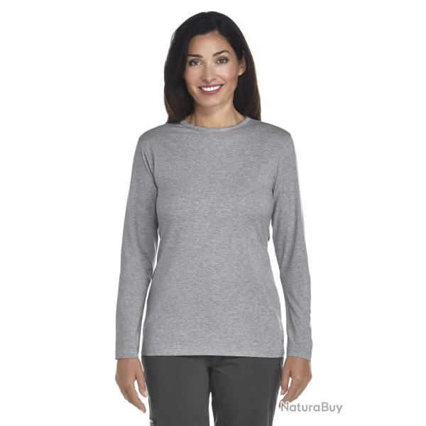 ZnO UV T-shirt Manches Longues Femme - grey 38 (S)