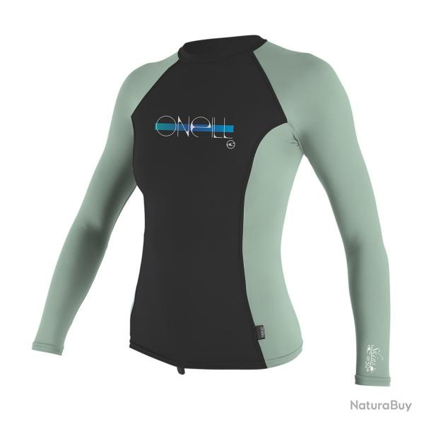 O'Neill - Tee shirt anti Uv pour Fille Manches Longues - midnight/freshmint 116-122cm.6-7ans Multi