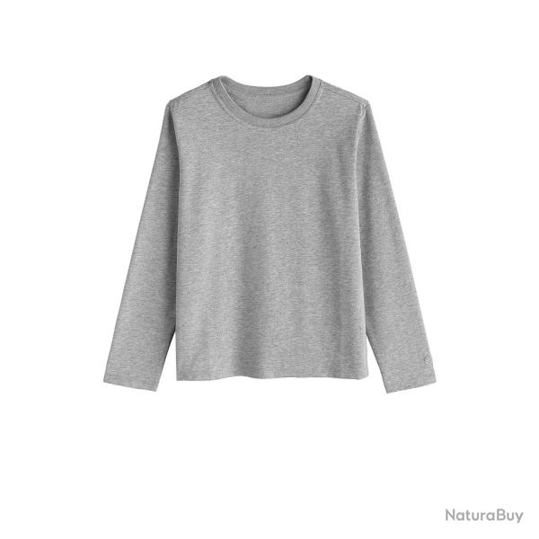 T-shirt de plage anti-UV pour enfants Gris, Coolibar Gris M (7-8yrs)