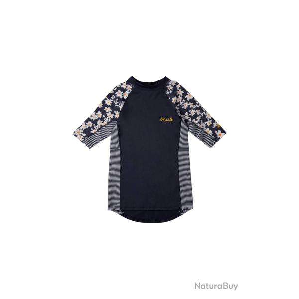 T-shirt de bain anti-UV imprim� pour fille - Manches longues - Ecailles Bleu 116/124 cm