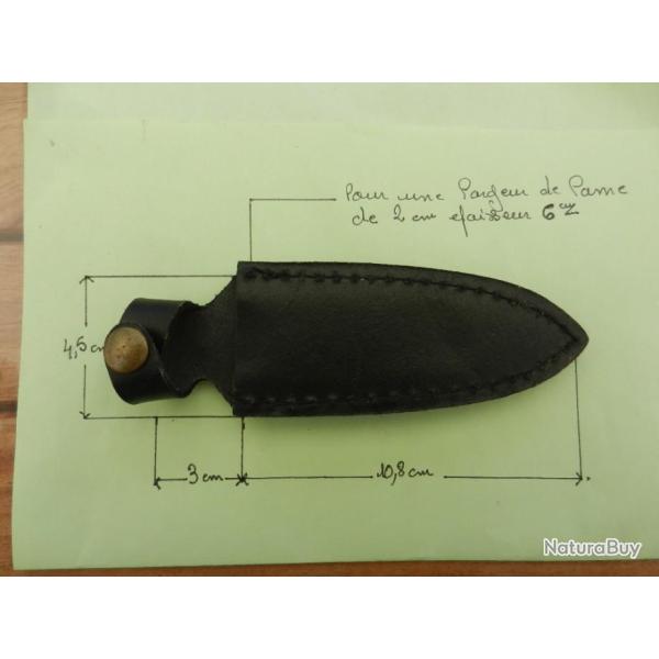 tui cuir neuf pour poignard dague couteau de botte