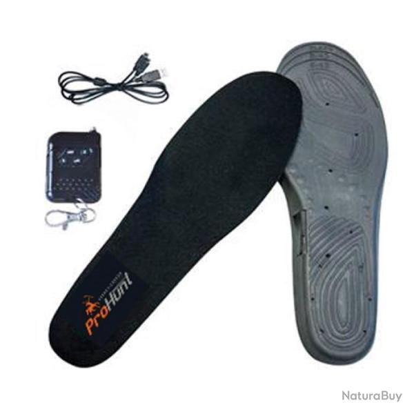 Semelles chauffantes Verney Carron avec t�l�commande - Noir / 45 - 46