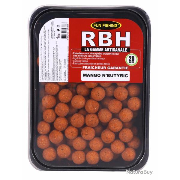 Rbh Boilies 800gr Mango n'butyric 20