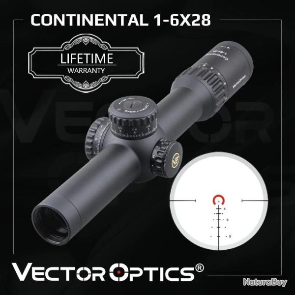 Vector Optics Continental 1-6x28 HD FFP  PAIEMENT EN PLUSIEURS FOIS LIVRAISON GRATUITE !