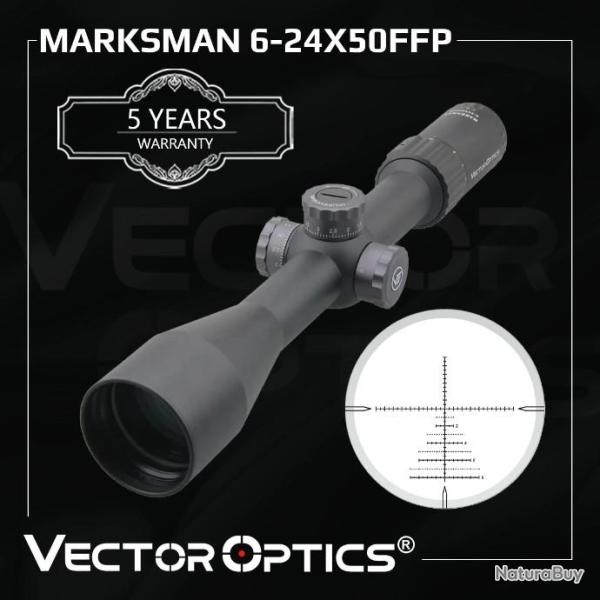 Vector Optics Marksman 6-24x50 FFP PAIEMENT EN PLUSIEURS FOIS LIVRAISON GRATUITE !