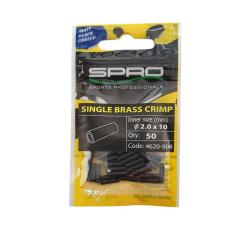 Tube de sertissage Single Brass Crimps 10mm par 50 1.0