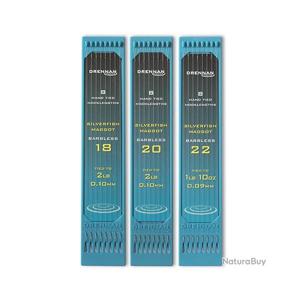 Bas de ligne Silverfish maggot 15cm Drennan 22