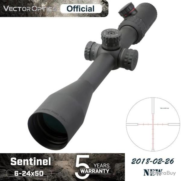 Vector Optics Sentinel 6-24x50  PAIEMENT EN PLUSIEURS FOIS LIVRAISON GRATUITE !