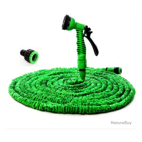 Tuyau d'arrosage flexible et extensible 150ft - LIVRAISON OFFERTE