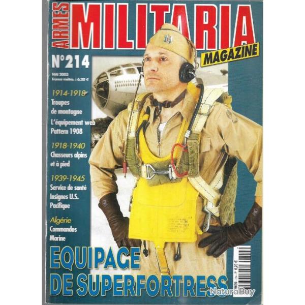 Militaria magazine 214 commandos marine alg�rie, chasseurs alpins et � pied 18-40, pattern 1908
