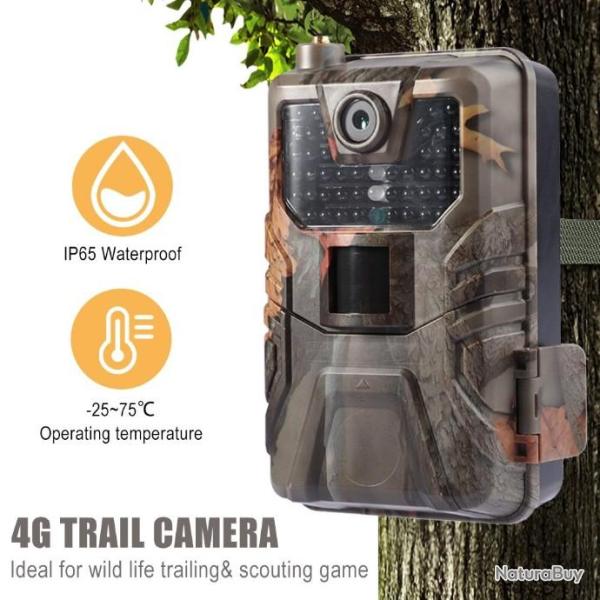 Camra de suivi des sentiers HC900Pro 4G 30mp 4K 30fps, vido en direct, LIVRAISON GRATUITE