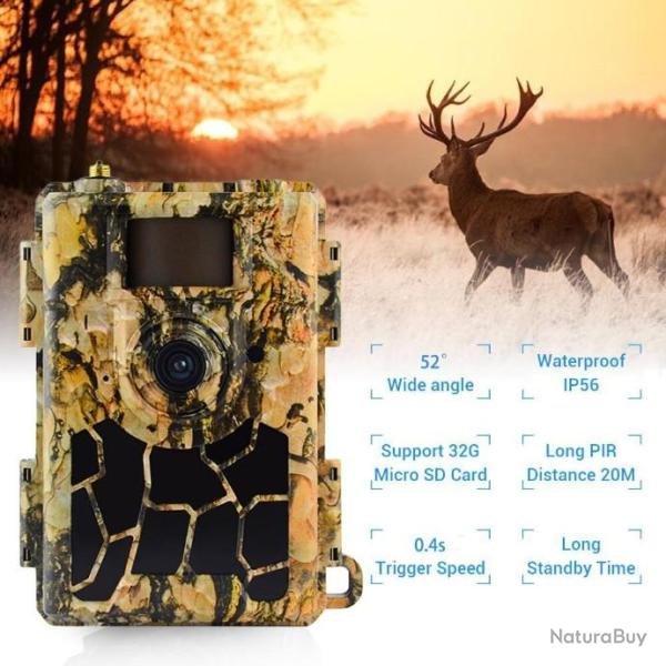 Camra de surveillance des sentiers 4G LTE, 4G, 4G, 4G, 24mp, Vision nocturne LIVRAISON GRATUITE!!!