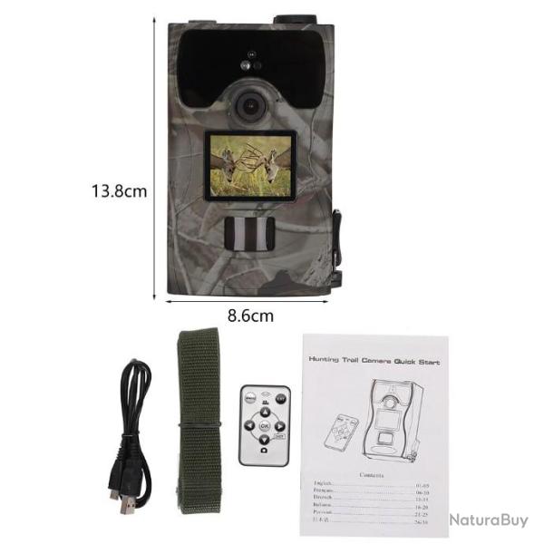 Camra de chasse 1080P HD, infrarouge, piges  photos, tanche LIVRAISON GRATUITE!!!