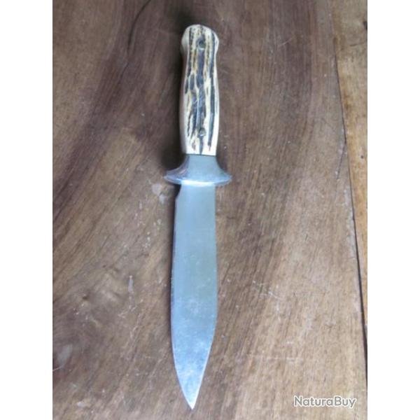 couteau poignard  inox  marquage les 2 diables